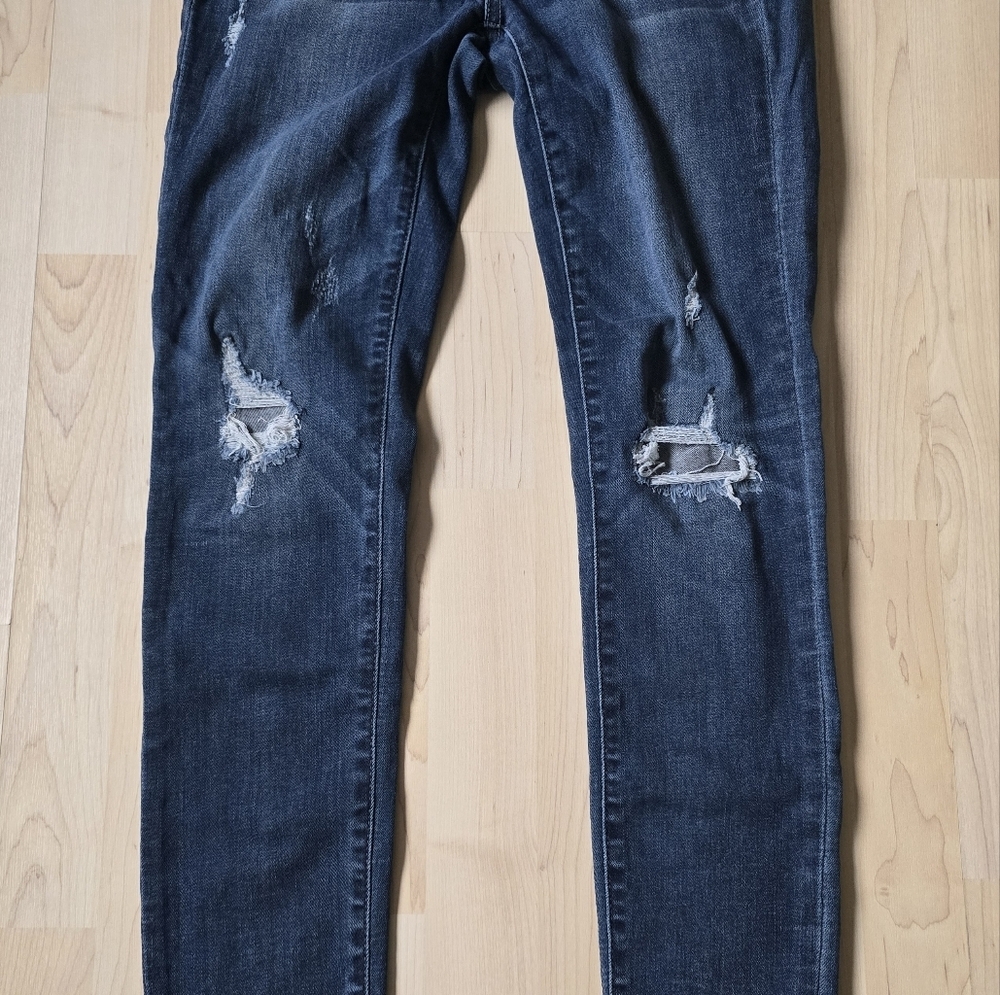 Judy Blue Distressed Skinny Jeans Size 7/28 - Picture 9 of 15